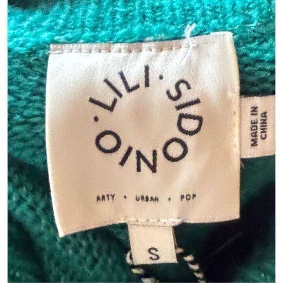 Lili Sidonio Young Ladies Knitted Sweater in Emerald Green NWT Size Small - Picture 3 of 6